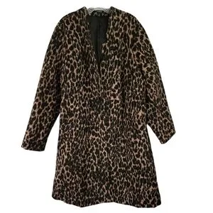 Torrid Leopard Woolen Driving Coat